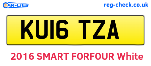 KU16TZA are the vehicle registration plates.