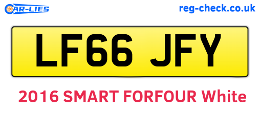 LF66JFY are the vehicle registration plates.