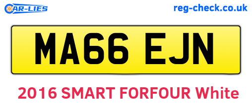 MA66EJN are the vehicle registration plates.