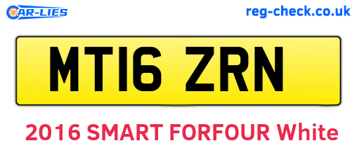 MT16ZRN are the vehicle registration plates.