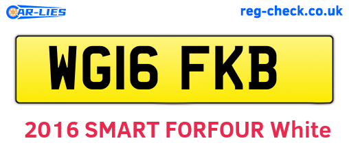 WG16FKB are the vehicle registration plates.