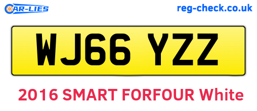 WJ66YZZ are the vehicle registration plates.