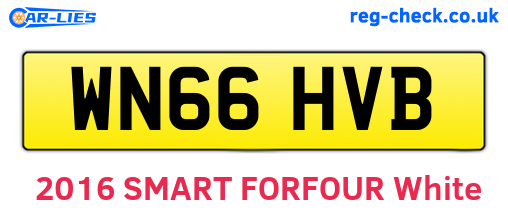 WN66HVB are the vehicle registration plates.