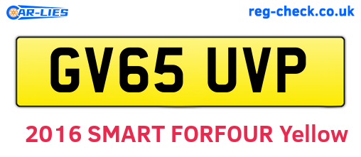 GV65UVP are the vehicle registration plates.