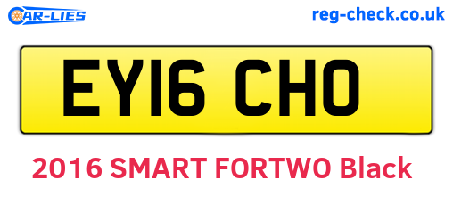 EY16CHO are the vehicle registration plates.