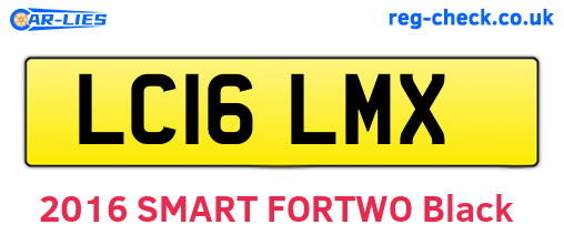 LC16LMX are the vehicle registration plates.