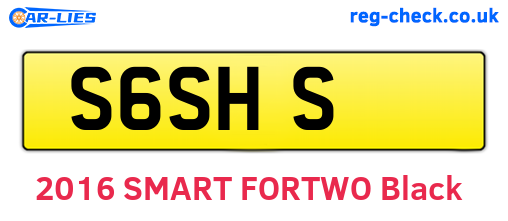 S6SHS are the vehicle registration plates.