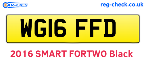 WG16FFD are the vehicle registration plates.