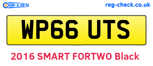 WP66UTS are the vehicle registration plates.