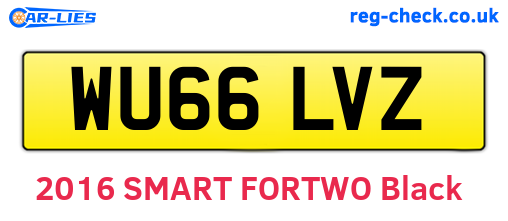WU66LVZ are the vehicle registration plates.
