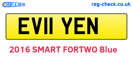 EV11YEN are the vehicle registration plates.