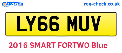 LY66MUV are the vehicle registration plates.