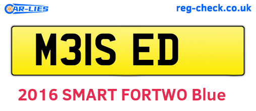 M31SED are the vehicle registration plates.