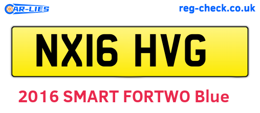 NX16HVG are the vehicle registration plates.