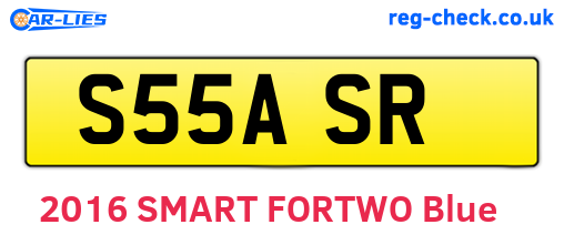 S55ASR are the vehicle registration plates.