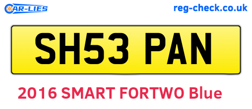 SH53PAN are the vehicle registration plates.