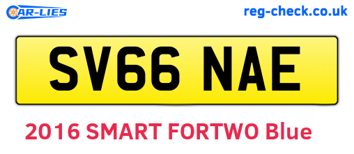 SV66NAE are the vehicle registration plates.