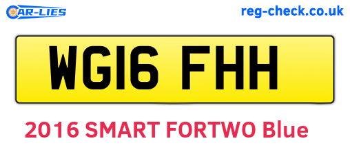 WG16FHH are the vehicle registration plates.