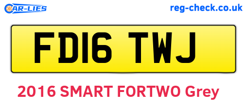 FD16TWJ are the vehicle registration plates.