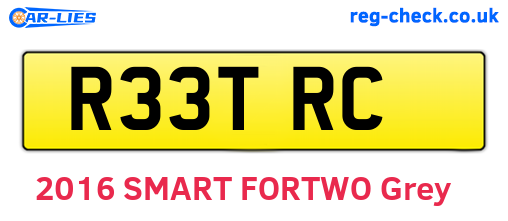 R33TRC are the vehicle registration plates.