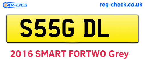 S55GDL are the vehicle registration plates.