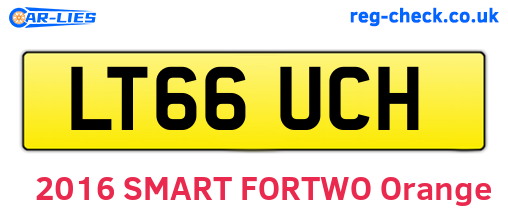 LT66UCH are the vehicle registration plates.