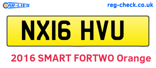 NX16HVU are the vehicle registration plates.