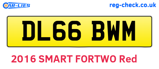 DL66BWM are the vehicle registration plates.