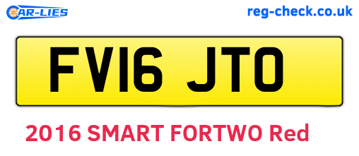 FV16JTO are the vehicle registration plates.