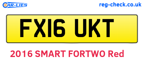 FX16UKT are the vehicle registration plates.