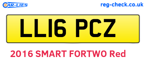 LL16PCZ are the vehicle registration plates.