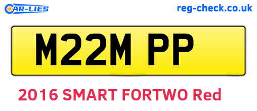 M22MPP are the vehicle registration plates.