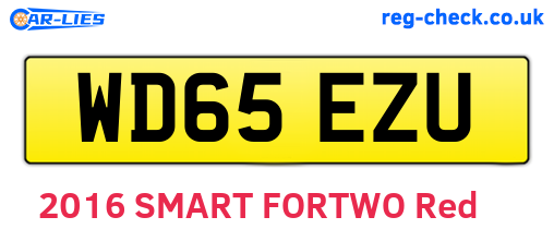 WD65EZU are the vehicle registration plates.