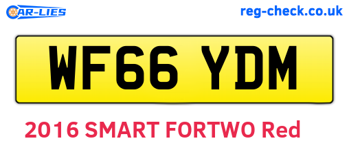 WF66YDM are the vehicle registration plates.