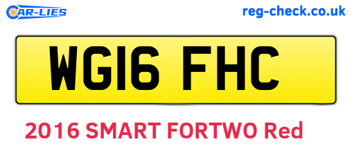 WG16FHC are the vehicle registration plates.