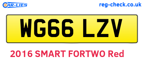 WG66LZV are the vehicle registration plates.