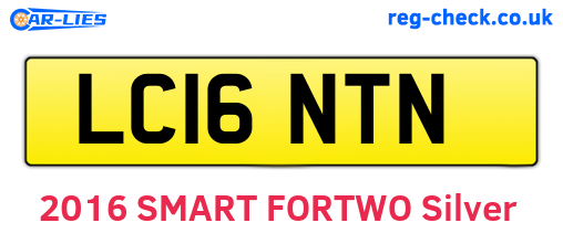 LC16NTN are the vehicle registration plates.