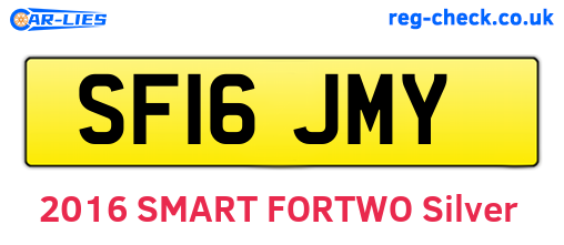SF16JMY are the vehicle registration plates.