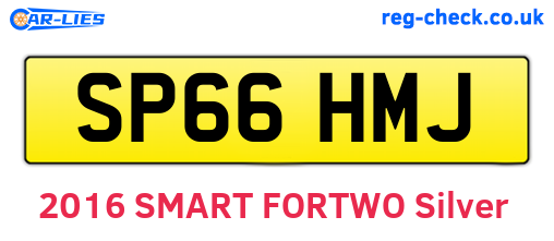 SP66HMJ are the vehicle registration plates.