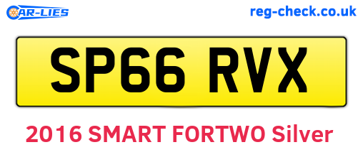 SP66RVX are the vehicle registration plates.