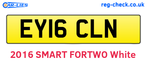 EY16CLN are the vehicle registration plates.