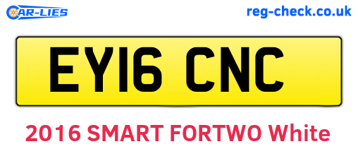 EY16CNC are the vehicle registration plates.