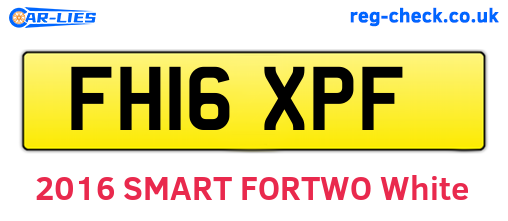FH16XPF are the vehicle registration plates.