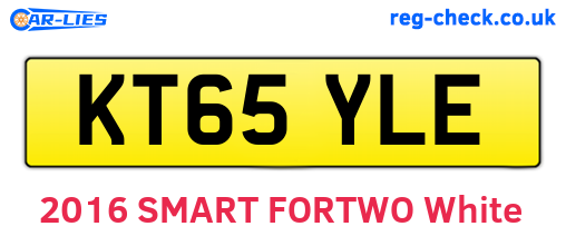 KT65YLE are the vehicle registration plates.