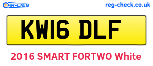 KW16DLF are the vehicle registration plates.
