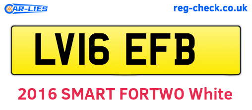 LV16EFB are the vehicle registration plates.