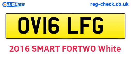 OV16LFG are the vehicle registration plates.