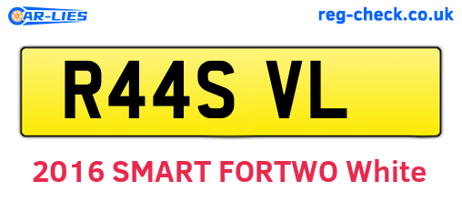 R44SVL are the vehicle registration plates.