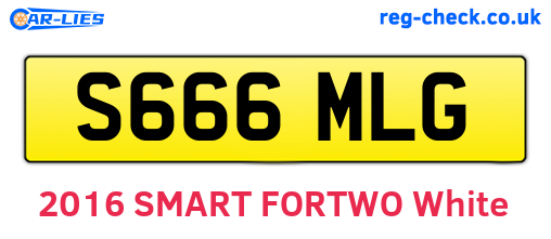 S666MLG are the vehicle registration plates.