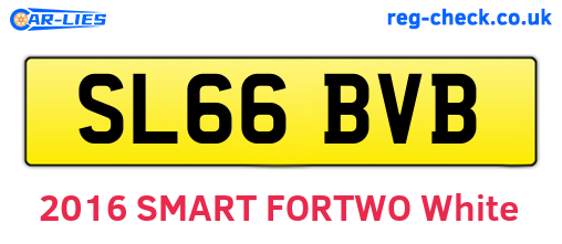 SL66BVB are the vehicle registration plates.